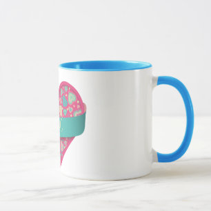 Popsicle Love-heart with banner, customizable Mug