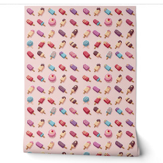 Popsicle Parade in Pink Ice Cream IV Wallpaper