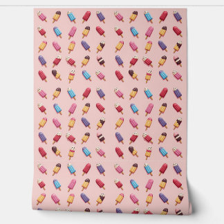 Popsicle Parade in Pink Ice Cream V Wallpaper