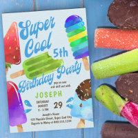 Popsicle Party Any Age Boys Super Cool Birthday