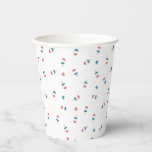 Popsicle Party Cup in White   Red, White, and BBQ
