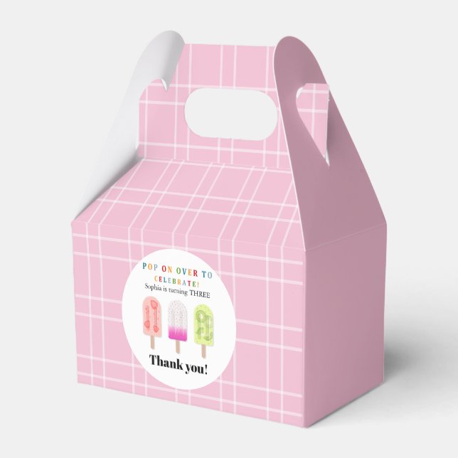 Popsicle Party Favor Box (Front Side)