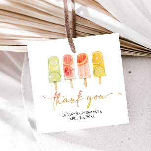 Popsicle Ready to Pop Baby Shower Favour Tags