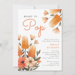 Popsicle Ready to Pop Baby Shower Invitation