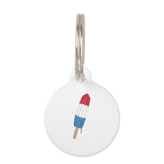 Popsicle Rocket Pet Tag (Front)