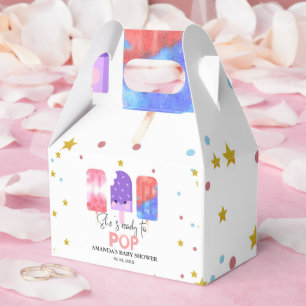 Popsicle She is ready to pop Baby Shower Favor Box