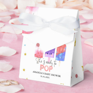 Popsicle  She is ready to pop Baby Shower Favor Box