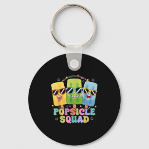 Popsicle Squad Sungl Funny Icecream Summer Vacatio Keychain