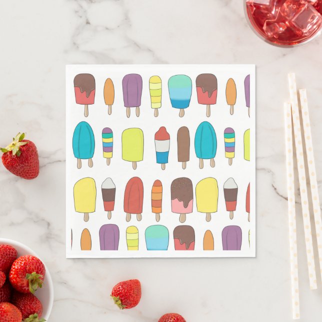 Popsicle Standard Luncheon Napkins (Insitu)