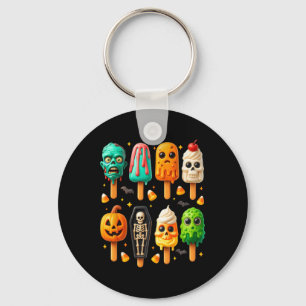 Popsicle Summer Spooky Halloween Ice Cream Summer- Keychain