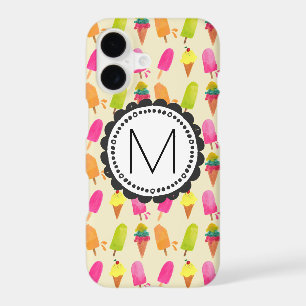 Popsicles and Ice Cream Personalized Monogram