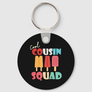 Popsicles Cool Cousin Squad Matching Summer Family Keychain