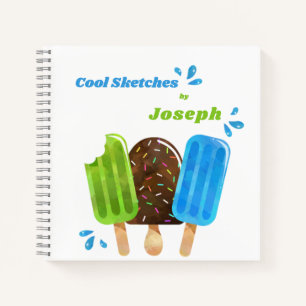 Popsicles Ice Cream Lolly Custom Sketchbook Notebook