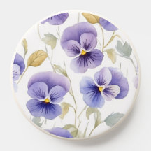 Aquarelle violet Pansy Pansies Motif
