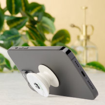 Popsocket en marbre blanc pour une organisation él