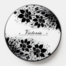 Fleur éclatée d'encre