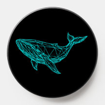 Futuristic Geometric Whale PopGrip