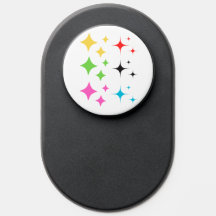 Motif moderne en forme d'étoile multicolore