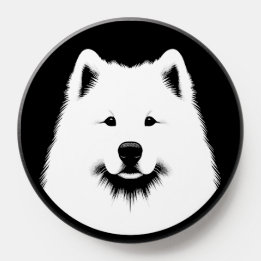 PopSocket Pop Art White Samoyed Dog Breed Beautiful