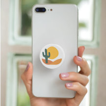 Rétro desert with Cactus