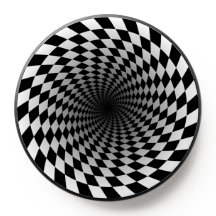 Vortex à poitrine noire et blanche | Illusion opti