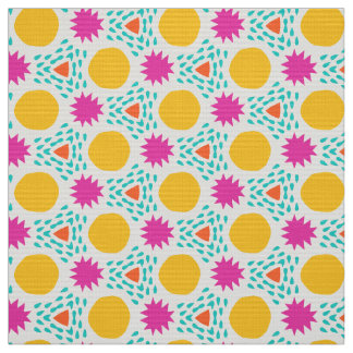 POPSTAR - Fun Modern Colourful Kid Geometric Shape Fabric
