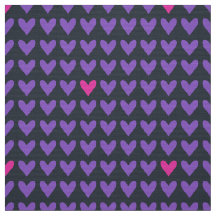 POPSTAR - Mod Purple and Hot Pink Valentine Hearts