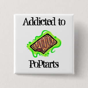 Poptarts 2 Inch Square Button