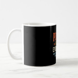 Poptim knows everything father's day retro vintage coffee mug