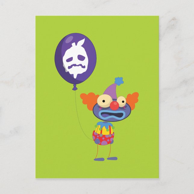 Poptropica Zomberry Clown Postcard (Front)