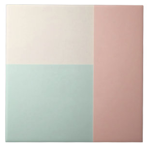 Popular Abstract Blush Pink Mint Collection Tile