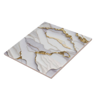 Popular Agate Marble White Gold Collection Tile