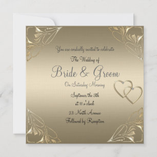 Popular and Elegant  Coffee  Wedding Invitation