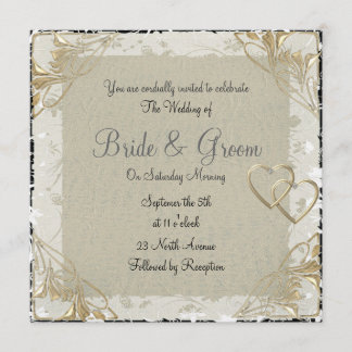Popular and Elegant  Old Paper  Wedding Invitation