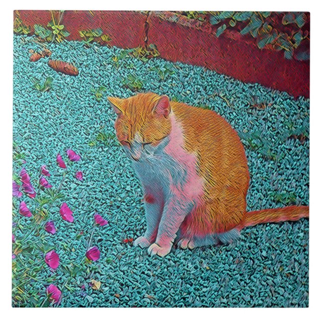 popular Animals - Cat Tile (Front)