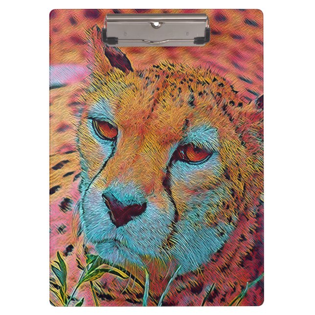 popular Animals - Cheetah Clipboard (Front)