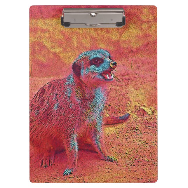 popular Animals - Meerkat Clipboard (Front)