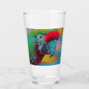 popular Animals - Parrot Glass