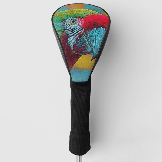 popular Animals - Parrot Golf Head Cover (Front)
