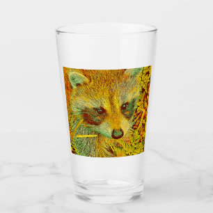 popular Animals - Raccoon Glass