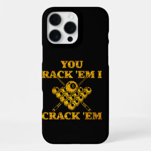 Popular Billiards Quote in Bold Design iPhone 16 Pro Max Case