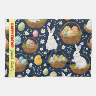 Popular Bunny Happy Easter Collection Kitchen Towel