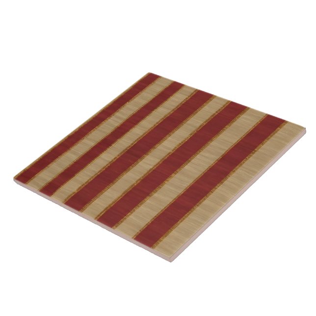 Popular Burgundy Gold Luxury Linen Collection Tile (Side)