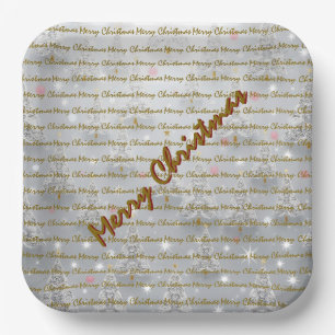 Popular Christmas Luxury Christmas Trees Paper Plate