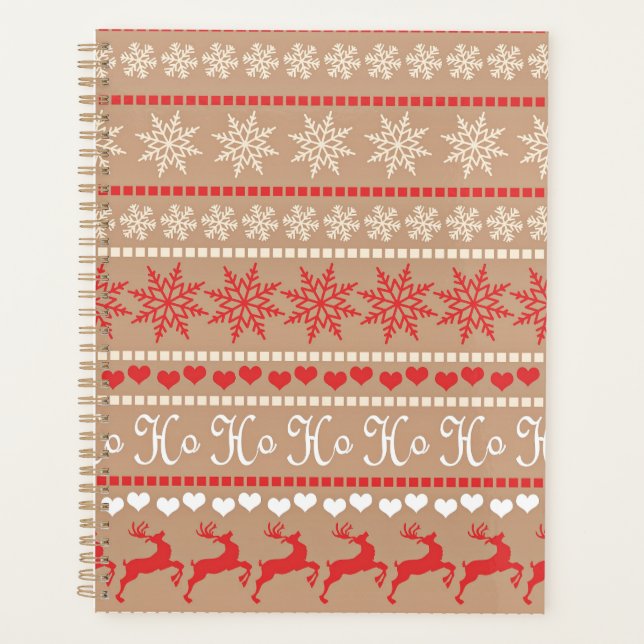 Popular Christmas Pattern Planner (Front)