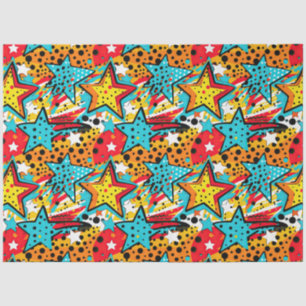 Popular Colourful Comic Style Tissue Paper