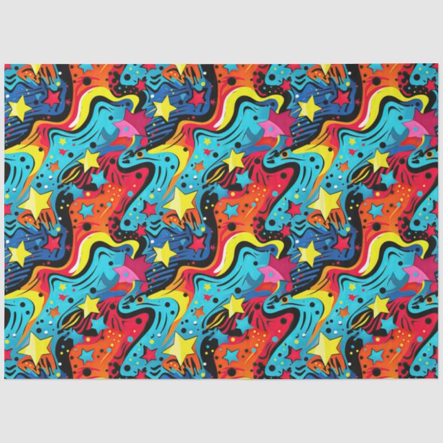 Popular Colourful Comic Style Tissue Paper (Front)
