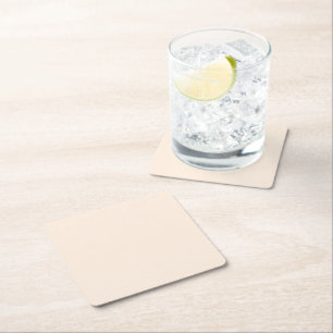 Popular delicate cream. Square Paper Coaster