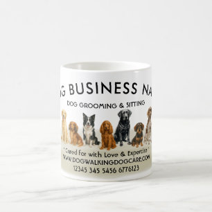 Popular Dog Breeds Illustration Coffee Mug