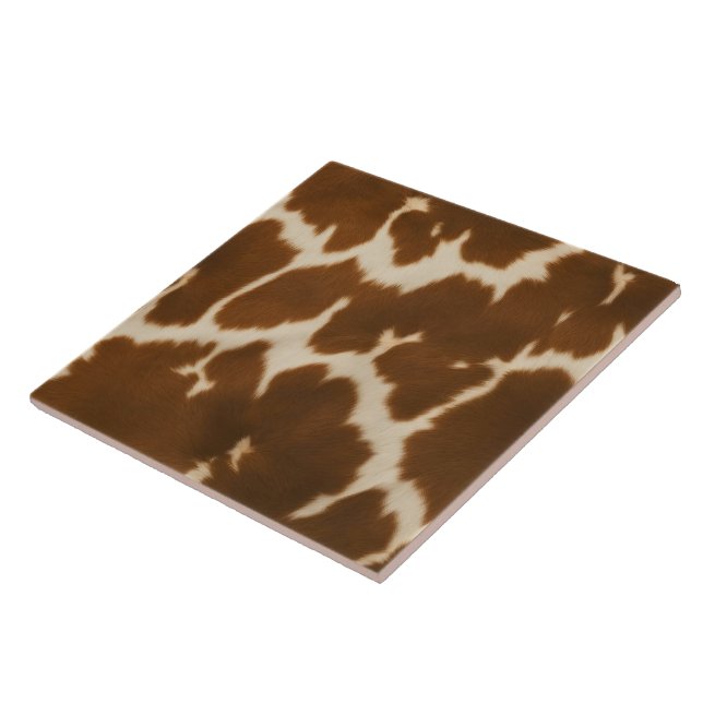 Popular Elegant Cow Faux Leather Collection Tile (Side)